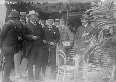 El presidente Theodore Roosevelt en Río de Janeiro antes de la Expedición Científica Roosevelt-Rondon de Unbekannt