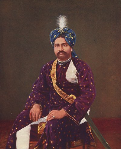 Príncipe Sher Zaman Nacido en 1881 ; Príncipe y primer hijo de Rasul Khan ; Foto tomada a principios de 1900 ; Junagadh ; Gujarat ; India de Unbekannter Künstler