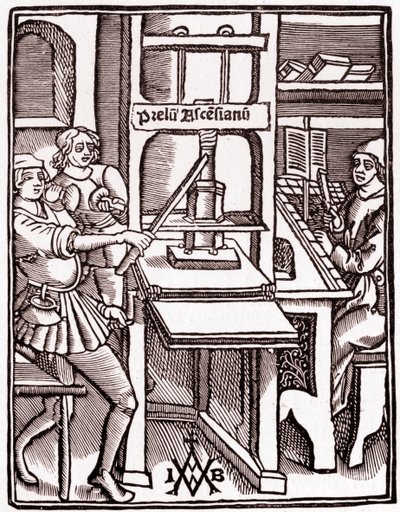 Imprenta 1511 (grabado) de Unbekannter Künstler