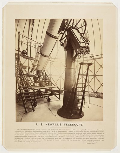 Telescopio de R S Newall". de Unbekannter Künstler