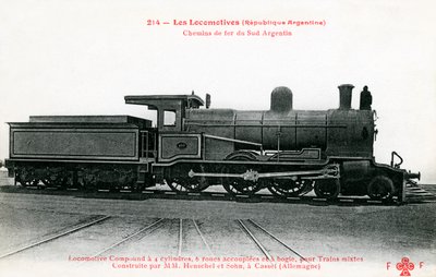 Vagones de los ferrocarriles del sur de Argentina de Unbekannter Künstler