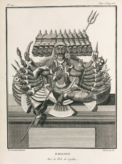 Ravanen, rey de la isla de Ceilán de Unbekannt