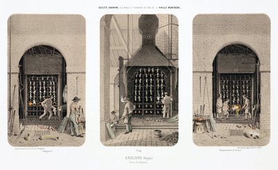 Procesamiento de materias primas, metalurgia, hornos de reducción, fábrica de zinc, Angleur, Bélgica de Unbekannt
