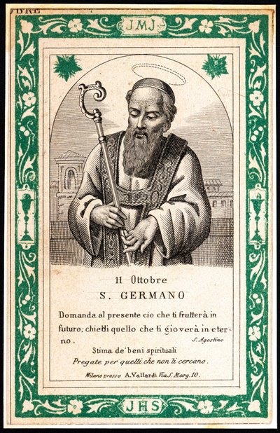 Representación de Saint Germain, principios del siglo XX (grabado) de Unbekannter Künstler