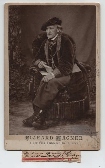 Richard Wagner (1813-1883) (1868, fotografía) de Unbekannter Künstler
