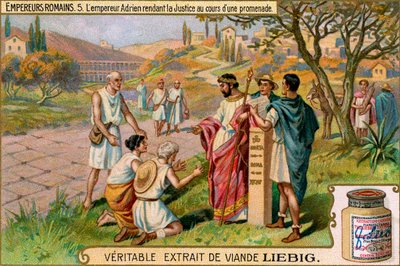 Emperadores romanos - Tarjeta de colección Liebig Meat Extract de Unbekannter Künstler