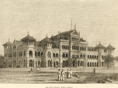 Royal Alfred Sailors Home, Bombay c1900s (grabado) de Unbekannter Künstler