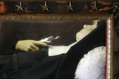 Figura yacente de Santa Juana de Chantal en la basílica de la Visitación, Annecy, Francia de Unbekannt