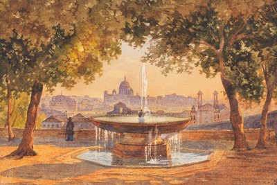 Salomon Corrodi Vista de Roma desde la fuente de Villa Médicis de Unbekannter Künstler