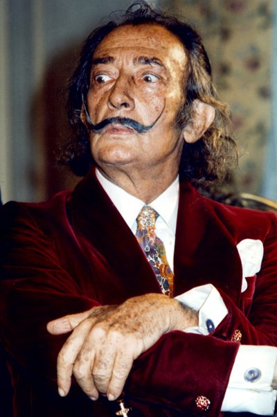 Salvador Dalí (1904-1989) Artista español del surrealismo, aquí c. 1968 (foto) de Unbekannt