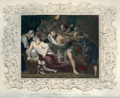 Sansón apresado por los filisteos - Biblia de Unbekannter Künstler