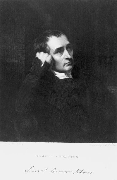 Samuel Crompton, inventor inglés de la mula de hilar, principios del siglo XIX de Unbekannt