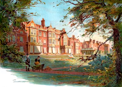Sandringham House - ilustración de finales del siglo XIX de Unbekannter Künstler