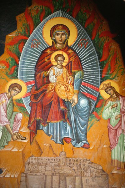 Icono del monasterio ortodoxo de Santa Catalina, Santa Catalina, Egipto de Unbekannt