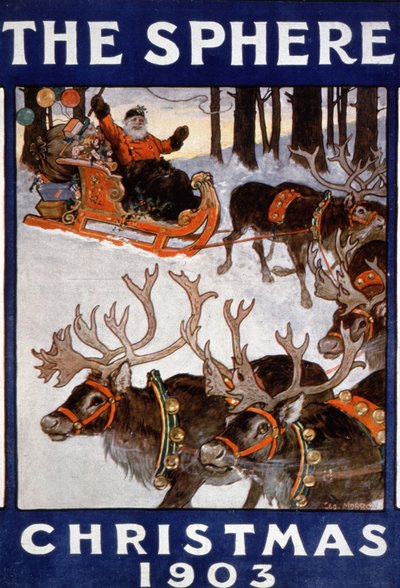 Papá Noel y sus renos de Unbekannter Künstler