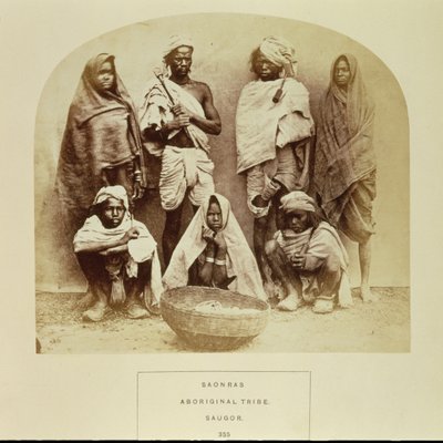 Saonras, una tribu aborigen de Saugor, India Central, no. 355 de 
