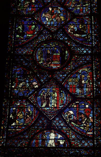 Escenas de la Vida de Carlomagno (747-814) del deambulatorio, c.1215-35 de Unbekannt