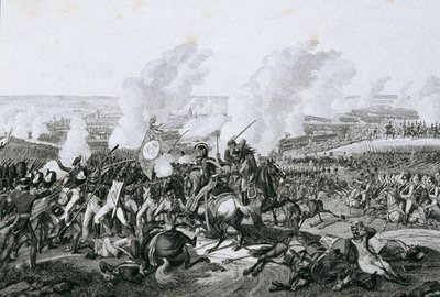 batalla de leipzig de Unbekannter Künstler