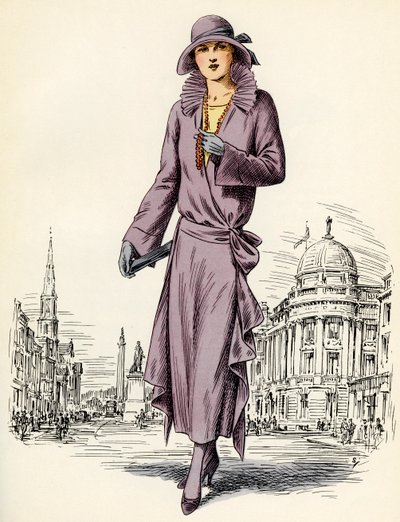 Moda femenina escocesa: 1922 de Unbekannter Künstler