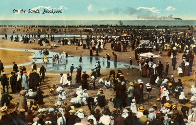Paseo marítimo de Blackpool (Reino Unido) a principios de siglo (postal) de Unbekannter Künstler
