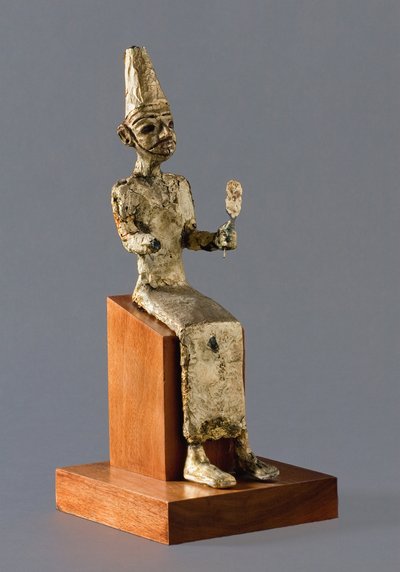 Figurilla sentada de Baal, el dios cananeo de la guerra, Megiddo, c.1300-1200 a.C. de Unbekannt