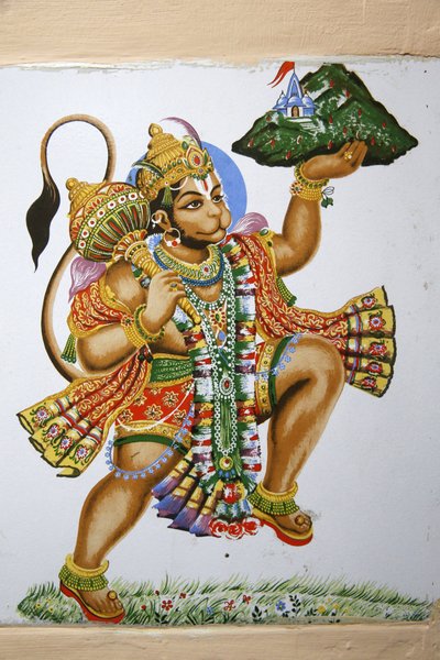 Templo hindú Shree, Leicester. Hanuman. Reino Unido de Unbekannt