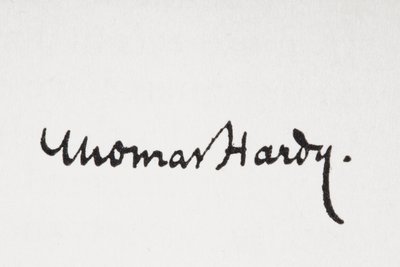 Firma del autor Thomas Hardy, del libro de King Albert, publicado en 1915 de Unbekannt