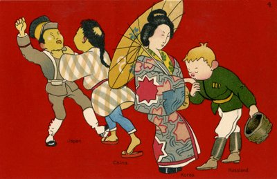 Guerra chino-japonesa y ocupación rusa de Corea de Unbekannter Künstler