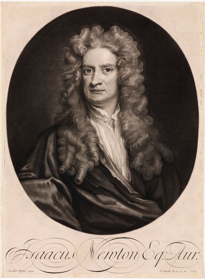 Sir Isaac Newton, matemático y físico inglés de Unbekannt