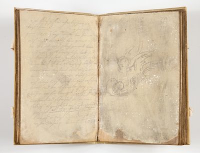 Cuaderno de bocetos con 22 hojas de Unbekannter Künstler