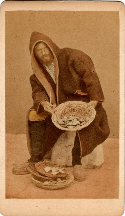 Pequeño oficio: retrato de una vendedora de pescado, Venecia. Siglo XIX de Unbekannt