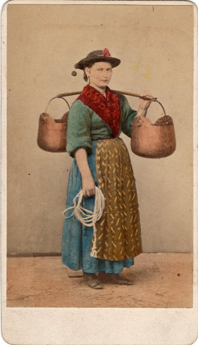 Pequeños oficios: retrato de un aguador, Venecia. de Unbekannt