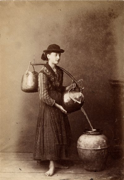 Pequeños oficios: retrato de un aguador. de Unbekannt
