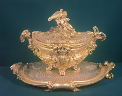 Sopera, Luis XV, hecha para la Emperatriz Isabel (1709-62) de Rusia, por F.T.Germain, París de Unbekannt
