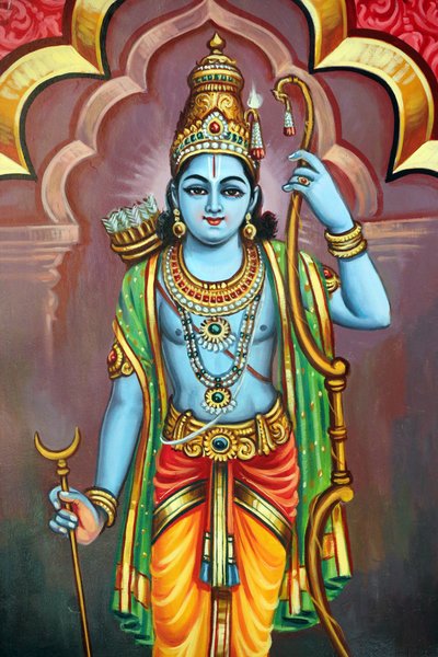 Templo hindú Sri Vadapathira Kaliamman. Avatar de Vishnu. Señor Rama 7ª encarnación. Singapur de Unbekannt