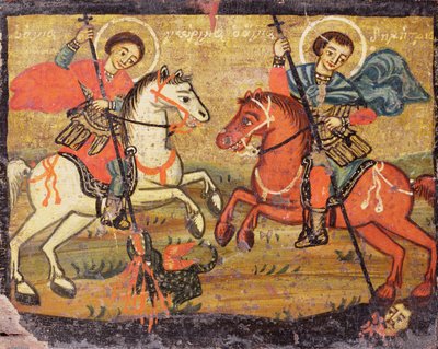 San Jorge y San Demetrio, griego (provincial) de Unbekannter Künstler