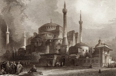 Santa Sofía / Hagia Sophia Constantinopla de Unbekannter Künstler