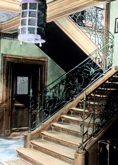Escalera de la Goethehaus. de Unbekannter Künstler