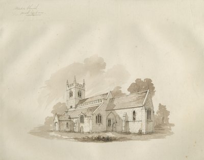 Iglesia de Standon: dibujo a pluma y tinta, s.f. [?mediados del siglo XIX] de Unbekannt