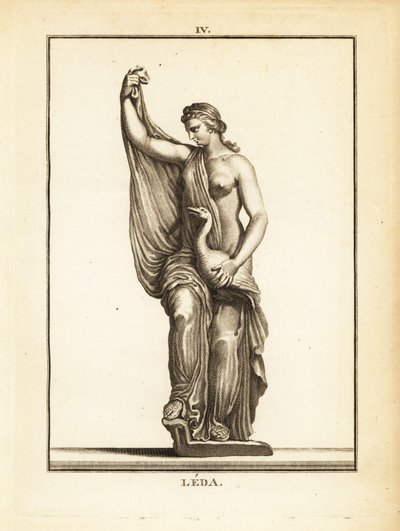 Estatua de Leda, princesa etolia y luego Reina de Esparta, seducida por Zeus en forma de cisne de Unbekannt