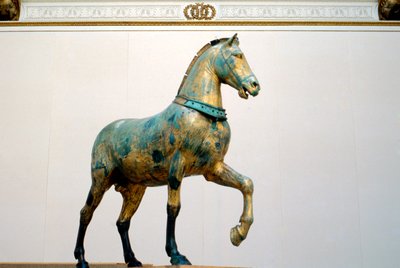 Estatua de uno de los cuatro caballos de cuadriga triunfal de San Marco de Unbekannt