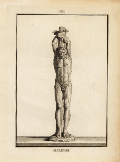 Estatua del sátiro Marsyas recibiendo el castigo de Apolo, desollado vivo de Unbekannt