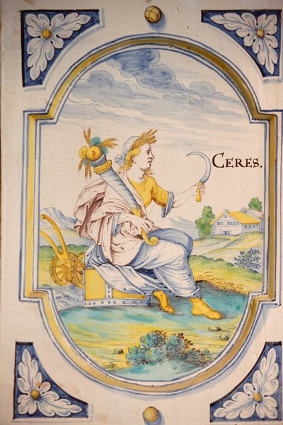 Estilo de estufa con la figura de Ceres. Siglo XVII, Budapest, Hungría de Unbekannt