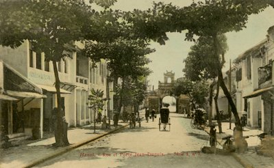 Vista de la calle de Hanoi, Vietnam. de Unbekannter Künstler