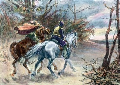 Jinetes suecos en los días de la Guerra de los Treinta Años de Unbekannter Künstler