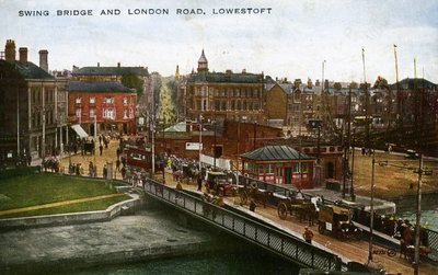 Swing Bridge y London Road, Lowestoft de Unbekannter Künstler