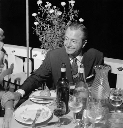 El actor y director Robert Young en el Lido de Venecia - 1954 de Unbekannt