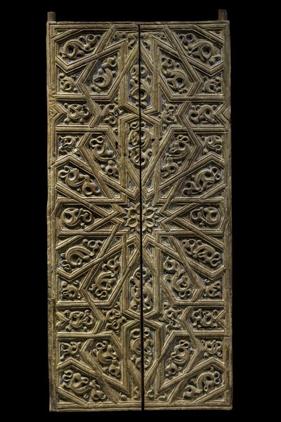 Puerta del tabernáculo. España, alrededor de 1450-1500. Madera tallada y pintada. Museo del Louvre de William M. Timlin