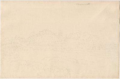 Castillo de Tamworth: dibujo a lápiz, nd [siglo XIX] de Unbekannt