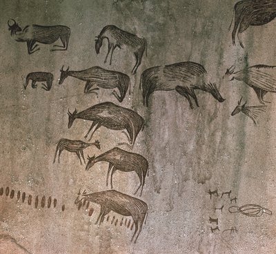 Tanzania, Región de Dodoma, dibujos rupestres de Nicolas d